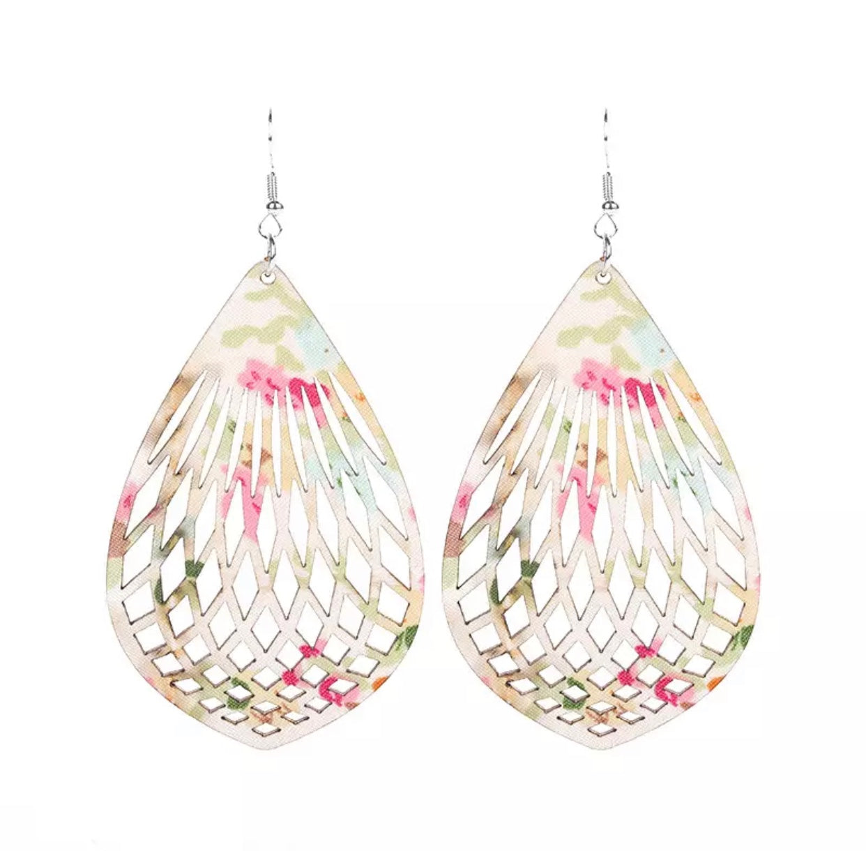 Wooden Diamond - Beige Floral