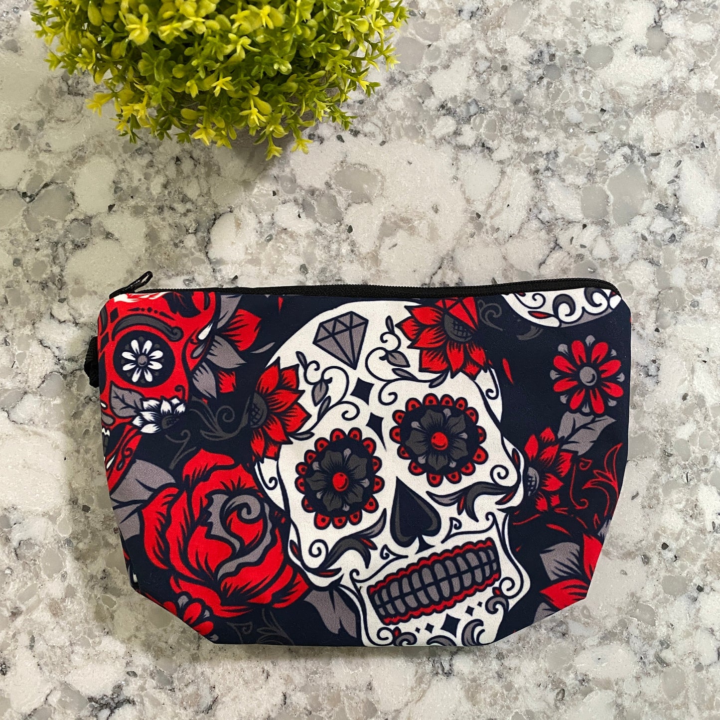 Pouch - Rose Skull