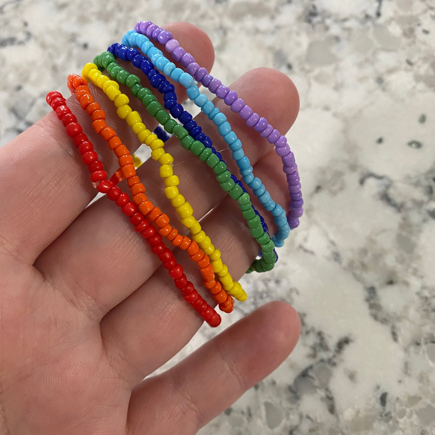 Bracelet Pack - Multi-Color Beaded - Tiny Sized Beads