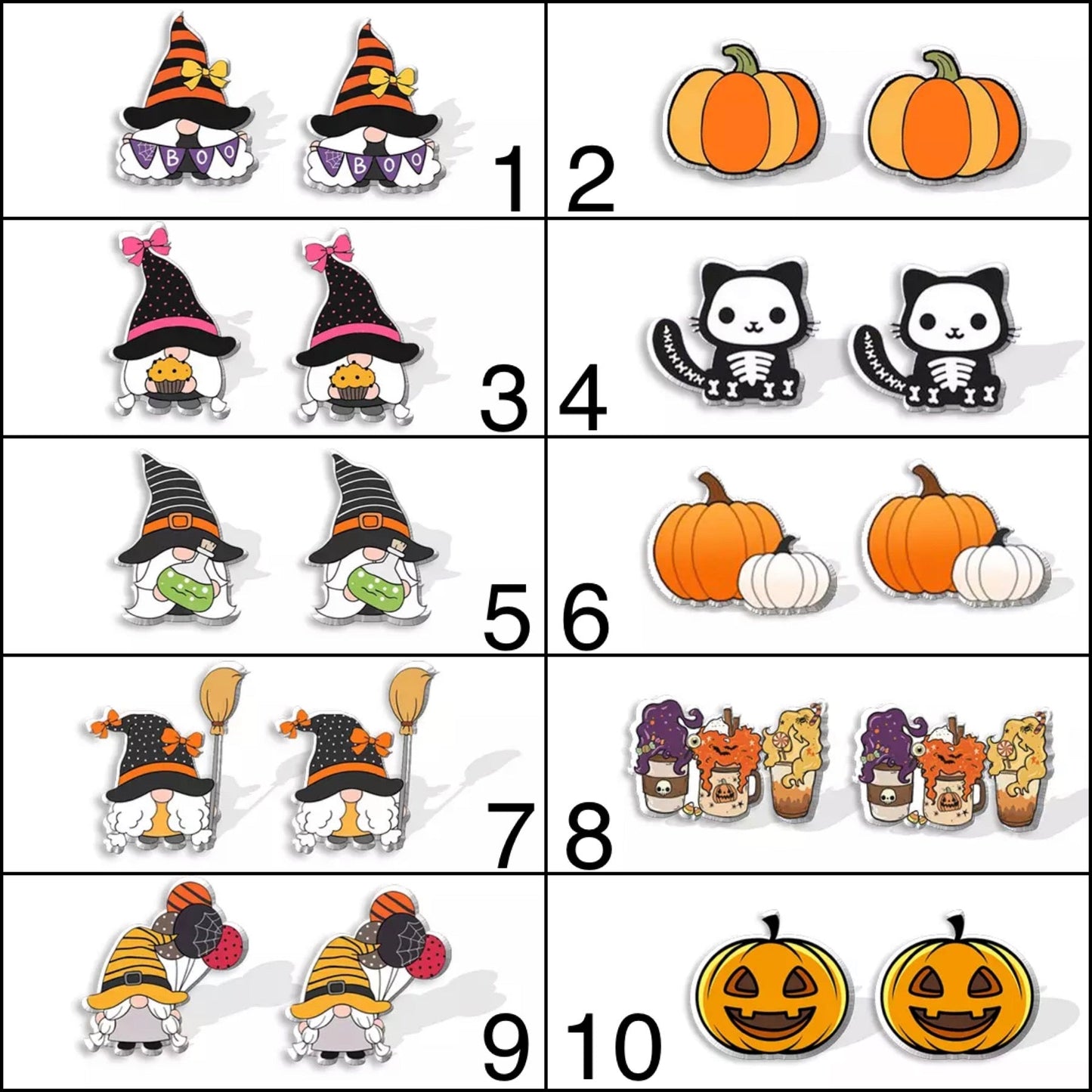Acrylic Earrings - Halloween