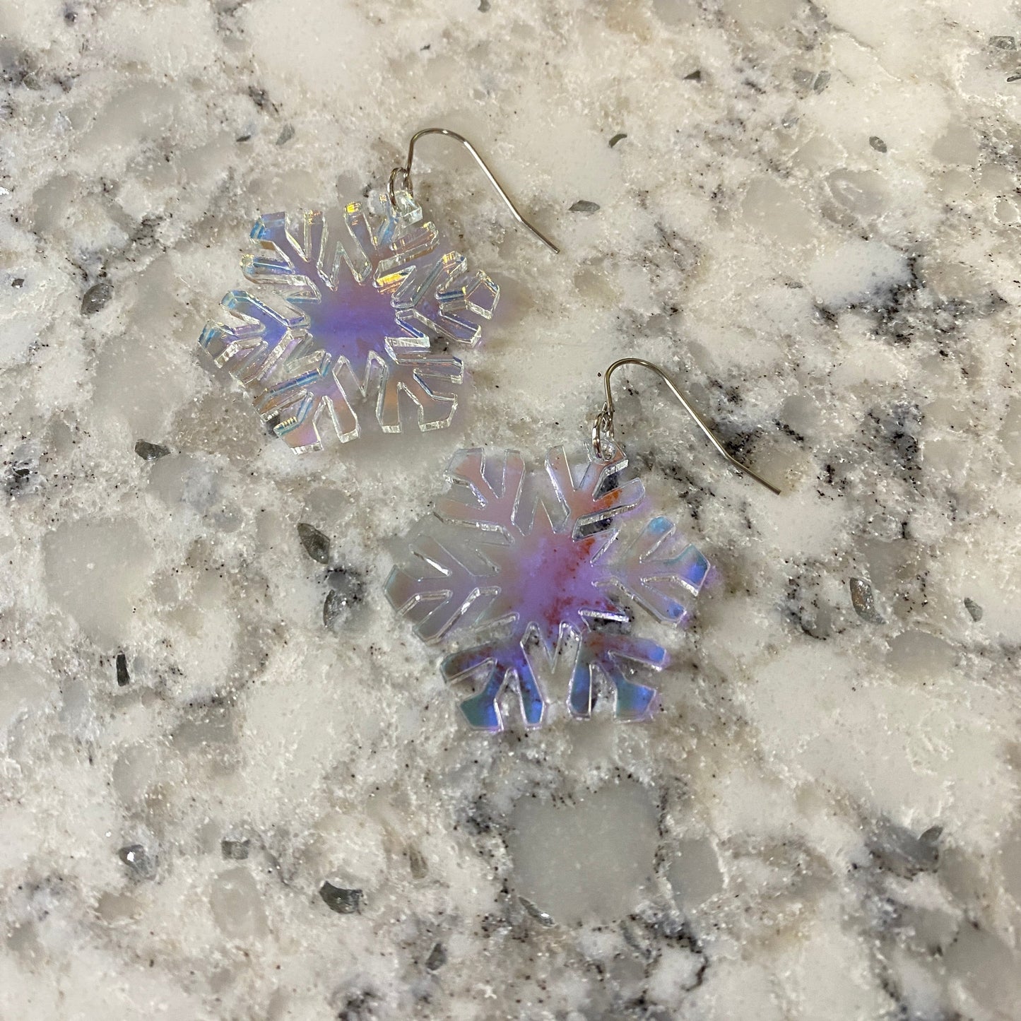 Acrylic Specialty Drops - Holographic Snowflake