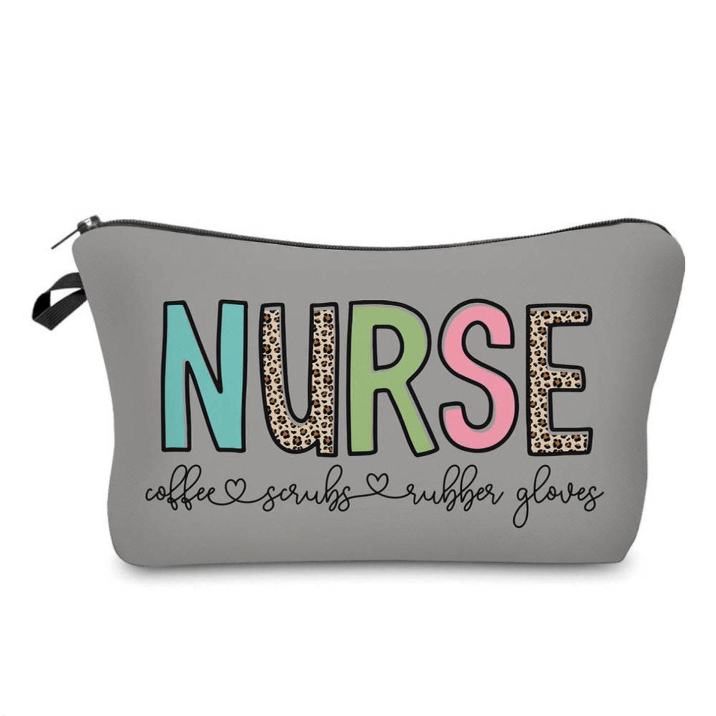 Pouch - Nurse Coffee Scrubs on Grey