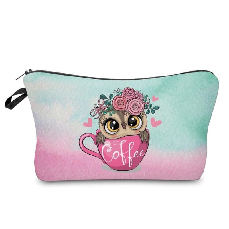 Pouch - Coffee Cup Owl