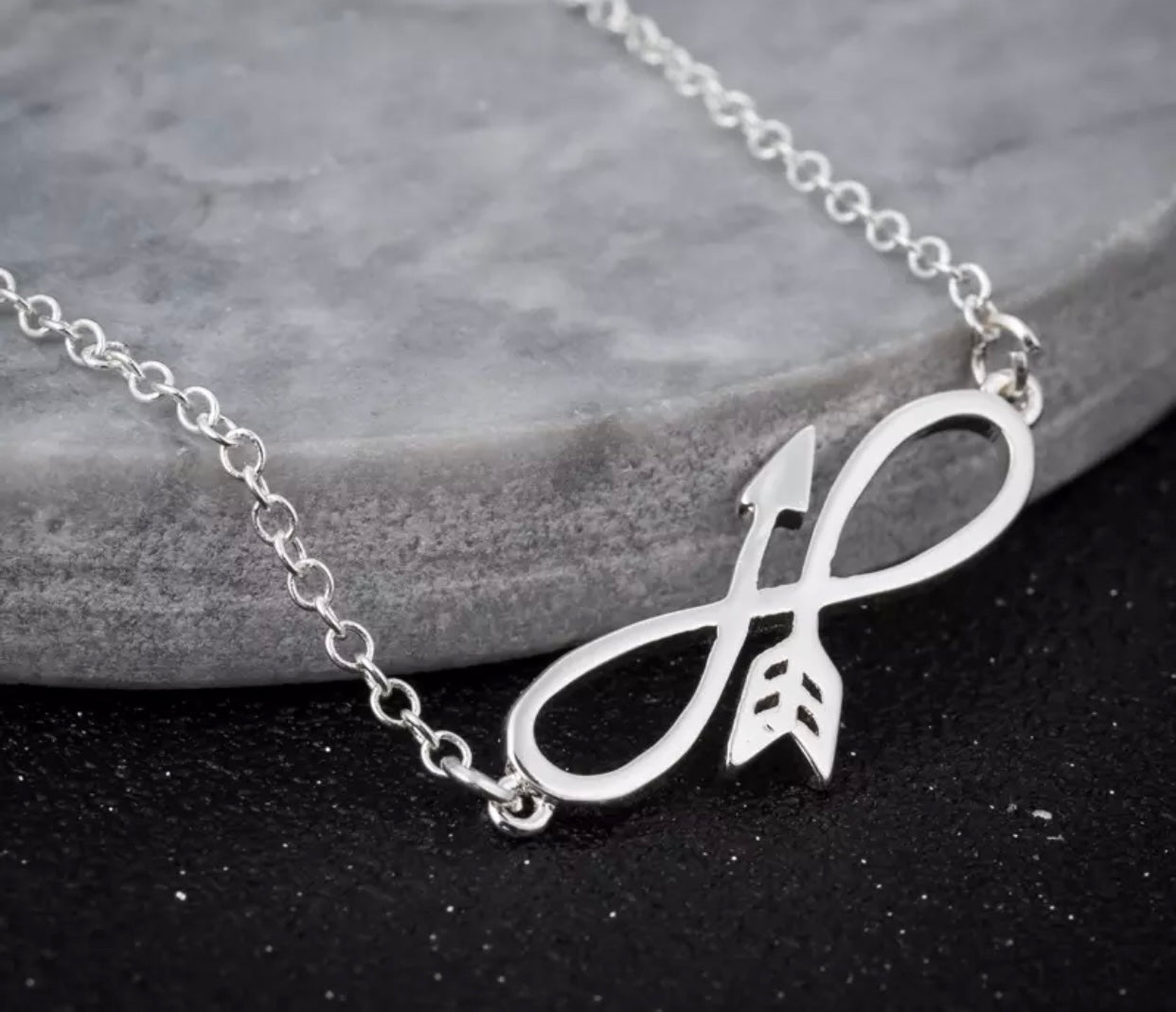 Necklace - Infinity Arrow