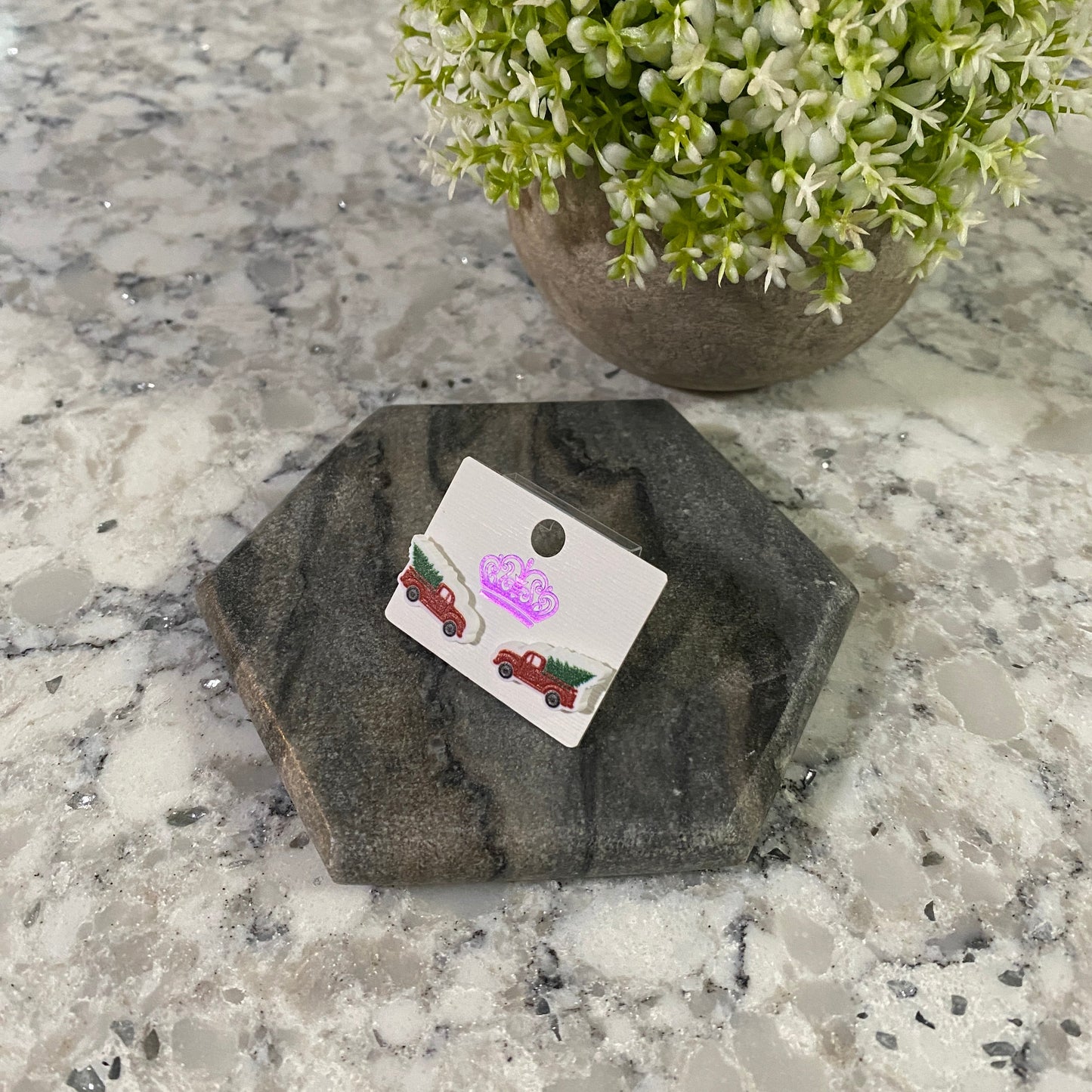 Acrylic Studs - Truck & Tree