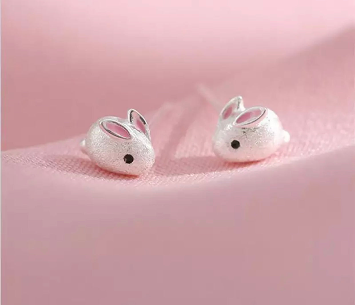 Metal Stud Earrings - Baby Bunny