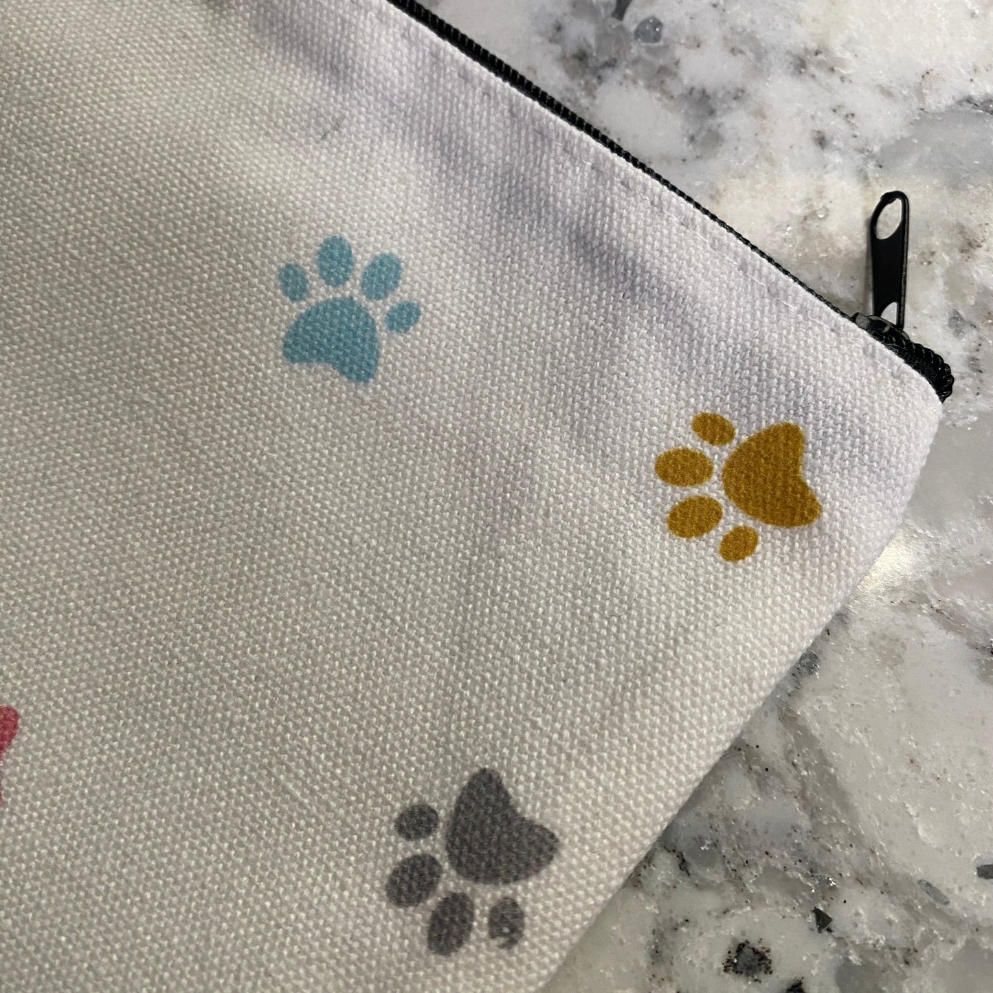 Pouch - Canvas Paw Prints