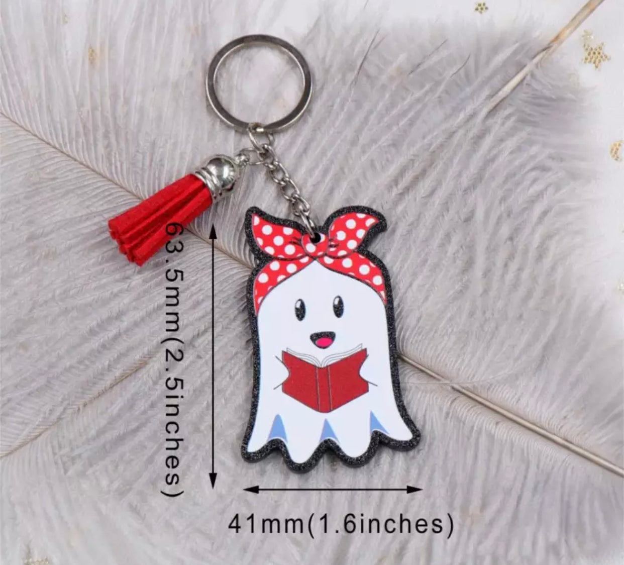 Keychain - Ghost Bandana - Halloween
