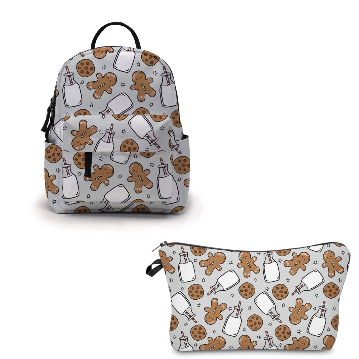 Pouch & Mini Backpack Holiday Set - Cookies & Milk