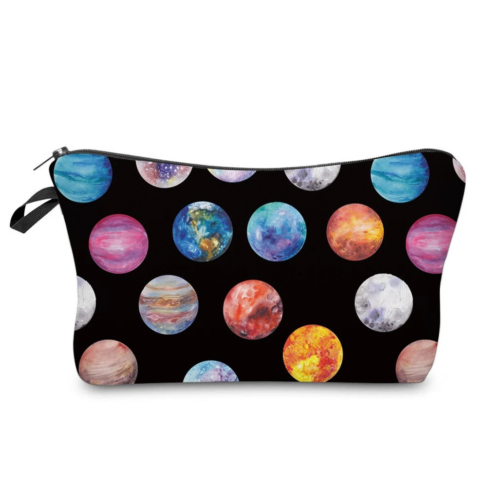 Pouch - Space, Planets on Black