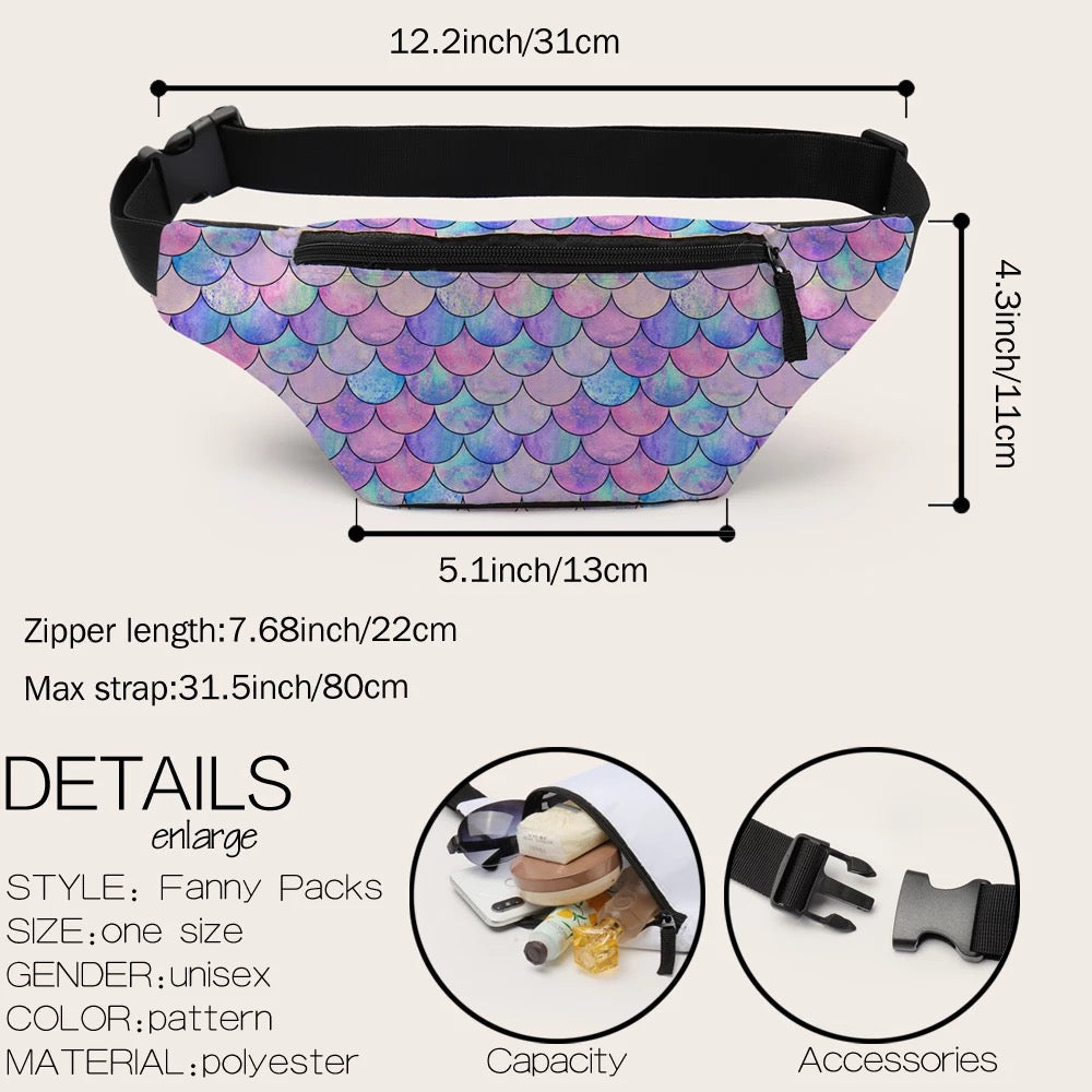 Fanny Pack Waist Bag - Mermaid
