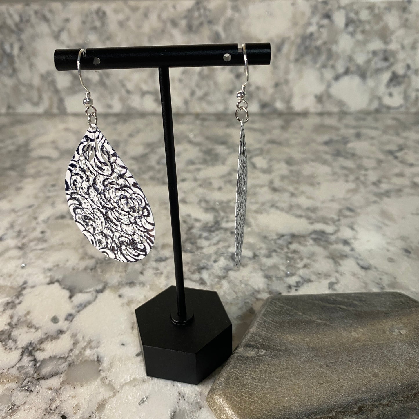 Metal Teardrop Earrings