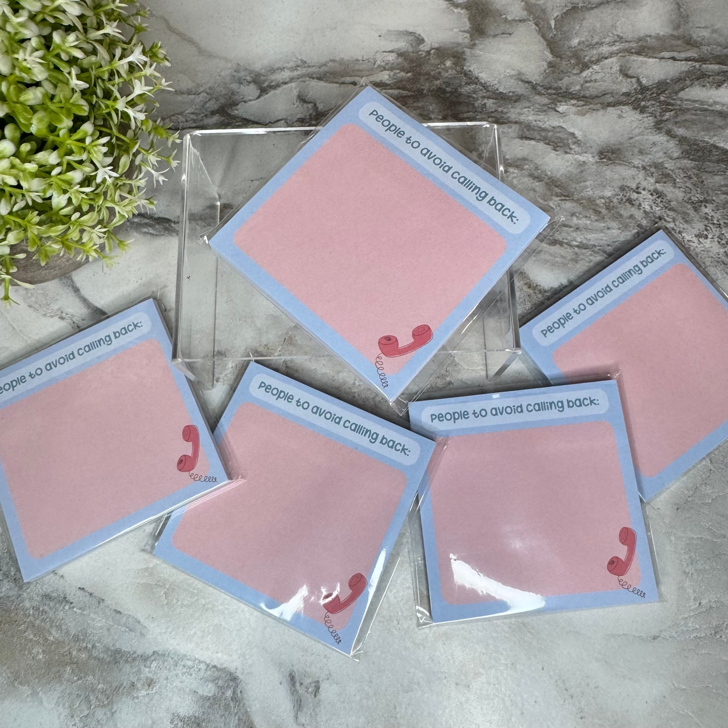 The Sticky Note Collection - People To Avoid Calling Back