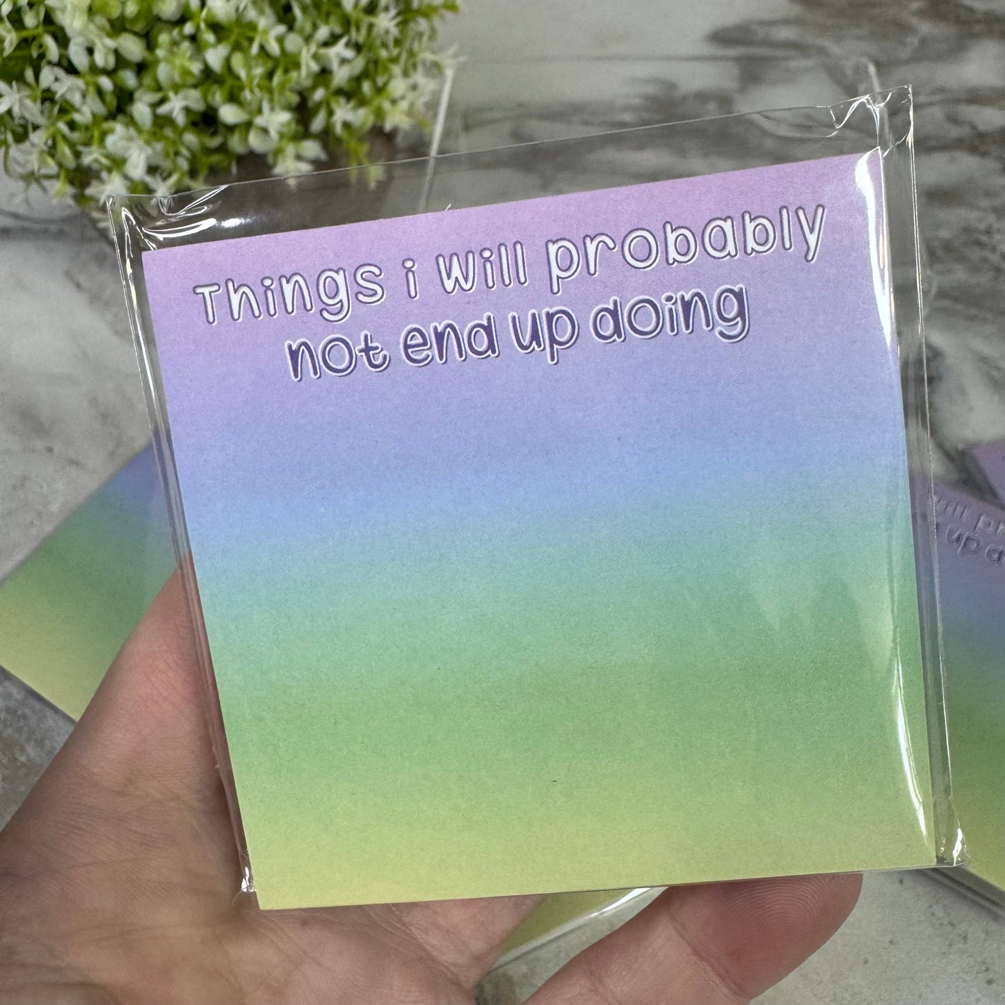 The Sticky Note Collection - Things I Will Probably Not End Up Doing