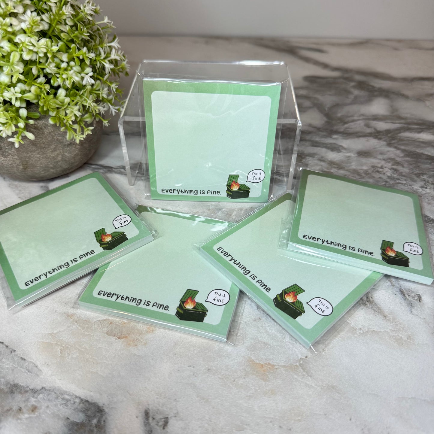 The Sticky Note Collection - Everything Is Fine Dumpster Fire