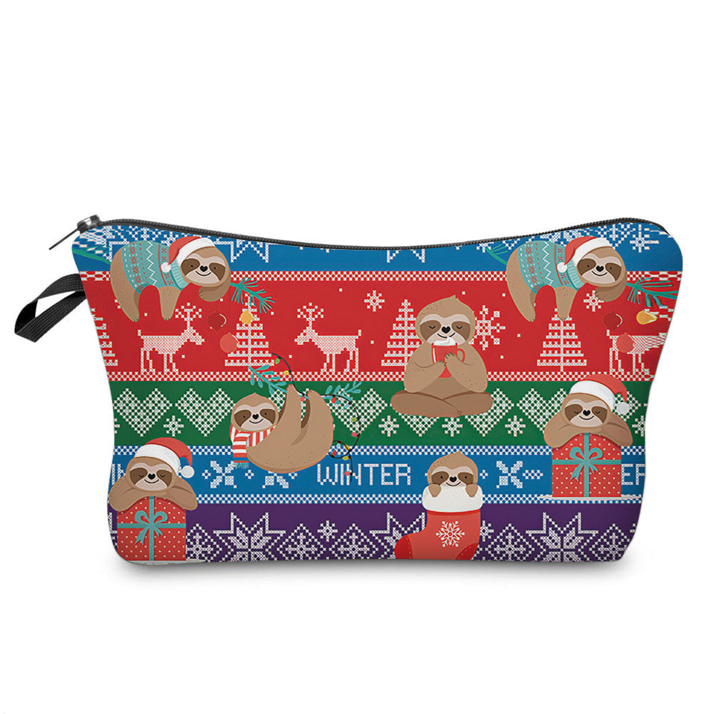 Pouch - Sloth Christmas Sweater