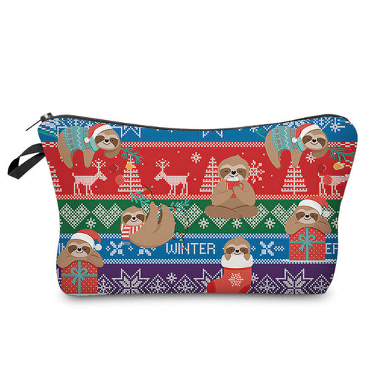 Pouch - Sloth Christmas Sweater