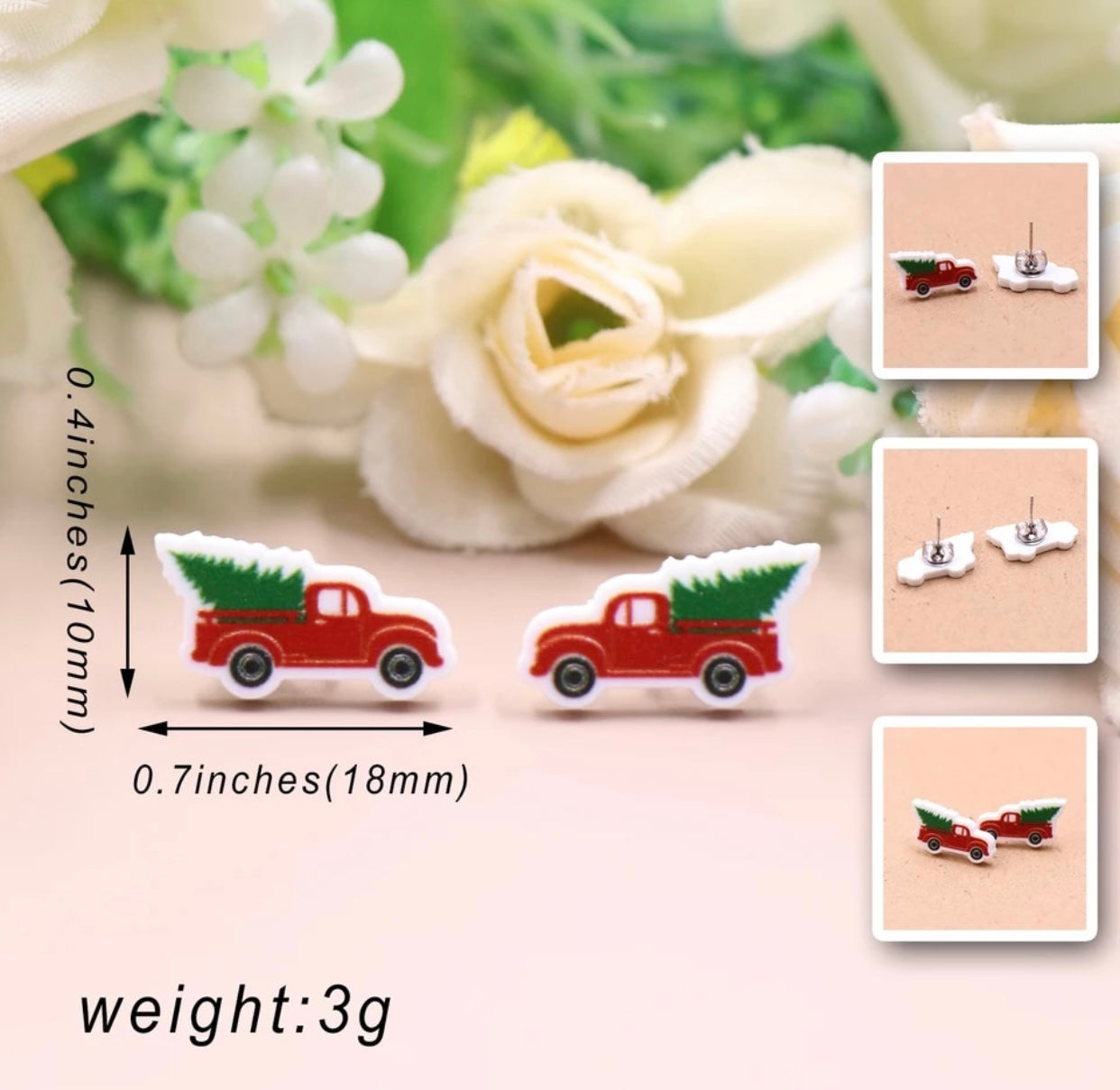 Acrylic Studs - Truck & Tree