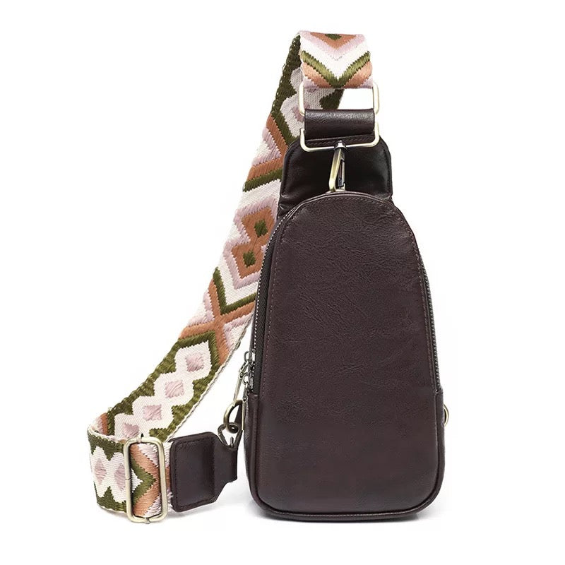 The Samantha Sling Crossbody - Faux Leather - Ready To Ship