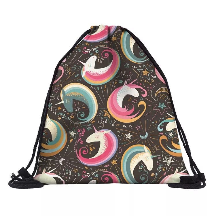 Drawstring Bag - Mystical Unicorn