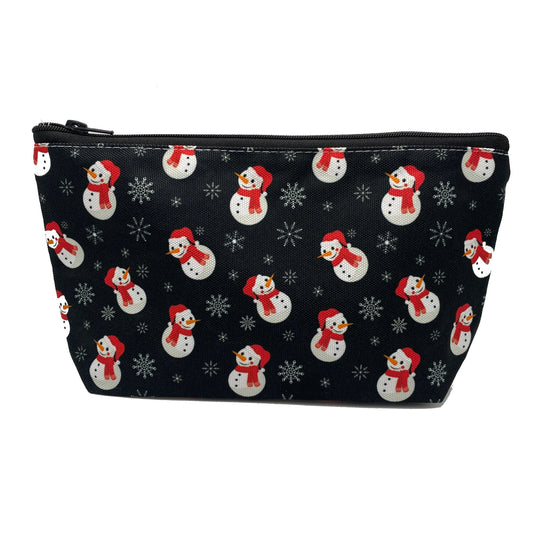 Pouch - Stand Up Bottom - Snowman on Black