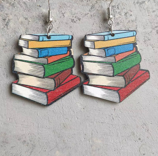 Wooden Cutout - Stack Of Books