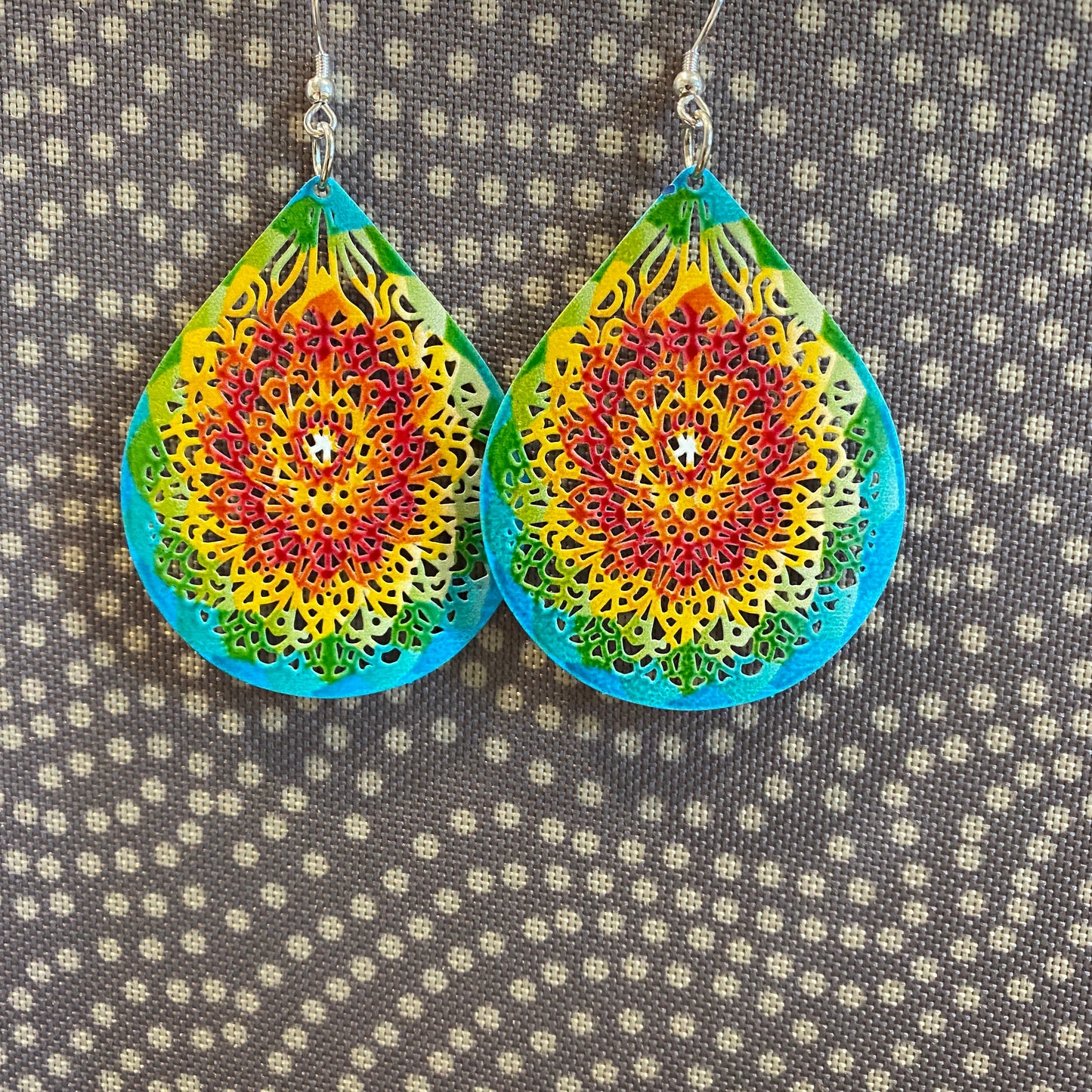 Metal Teardrop Earrings
