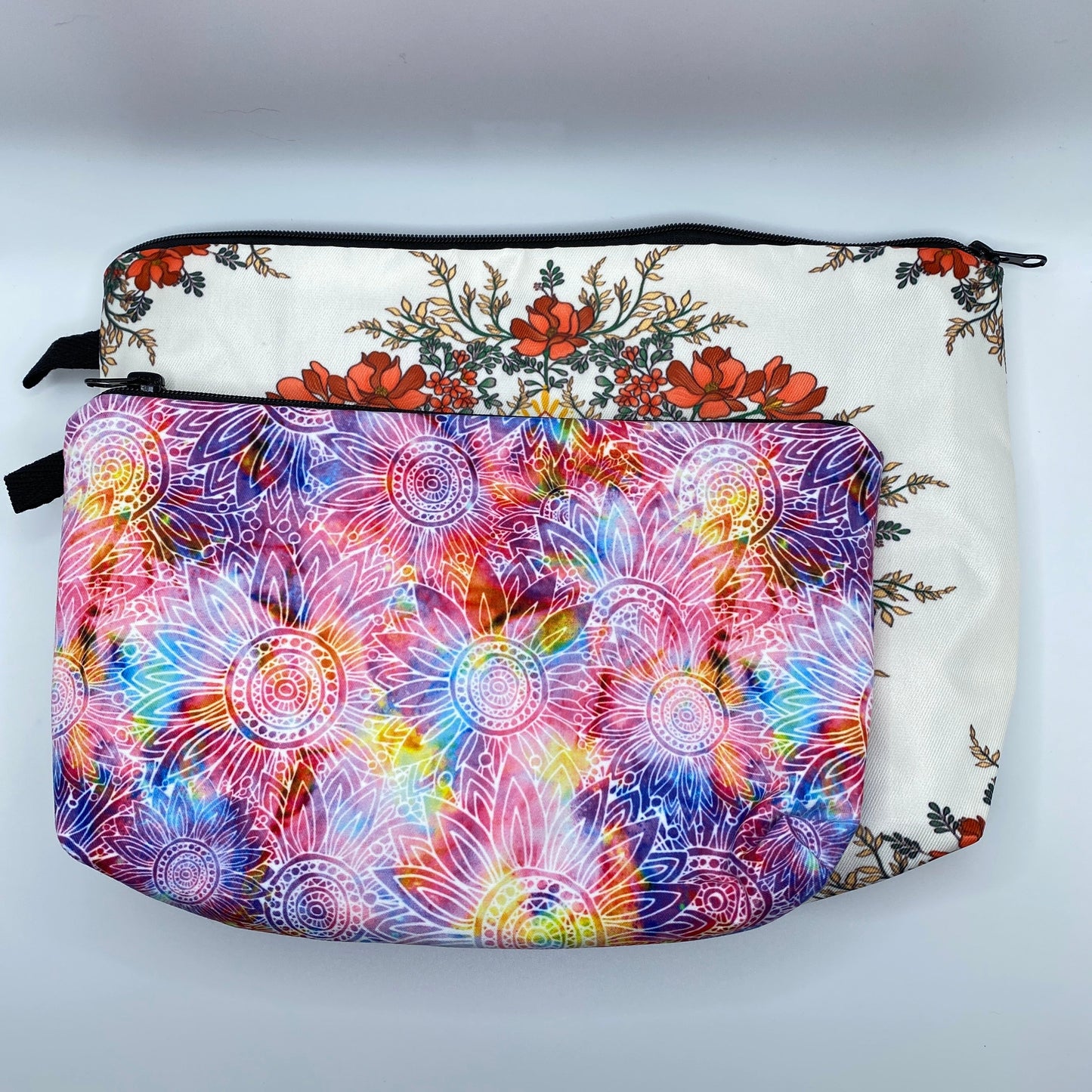 Pouch XL - Cream Floral Mandala