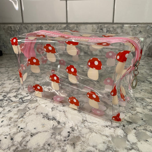 Pouch - Stand Up Rectangle Zip - Mushroom
