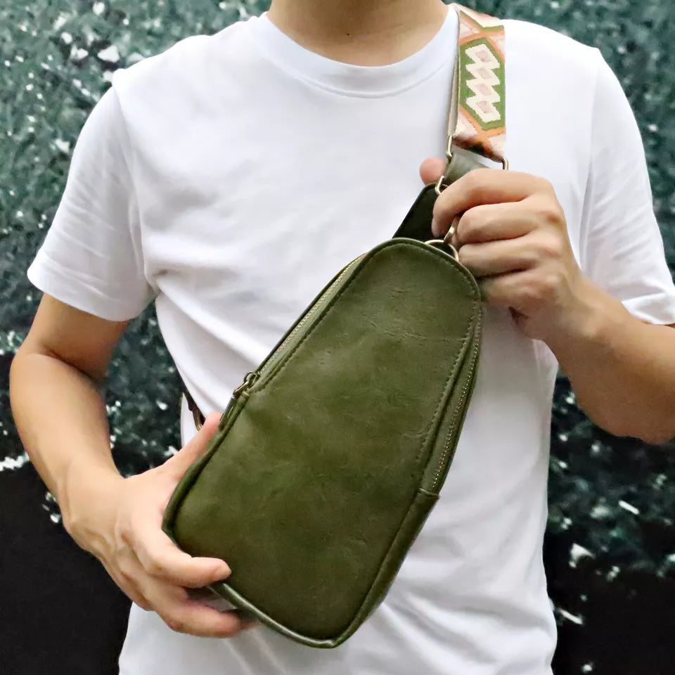 The Samantha Sling Crossbody - Faux Leather - Ready To Ship