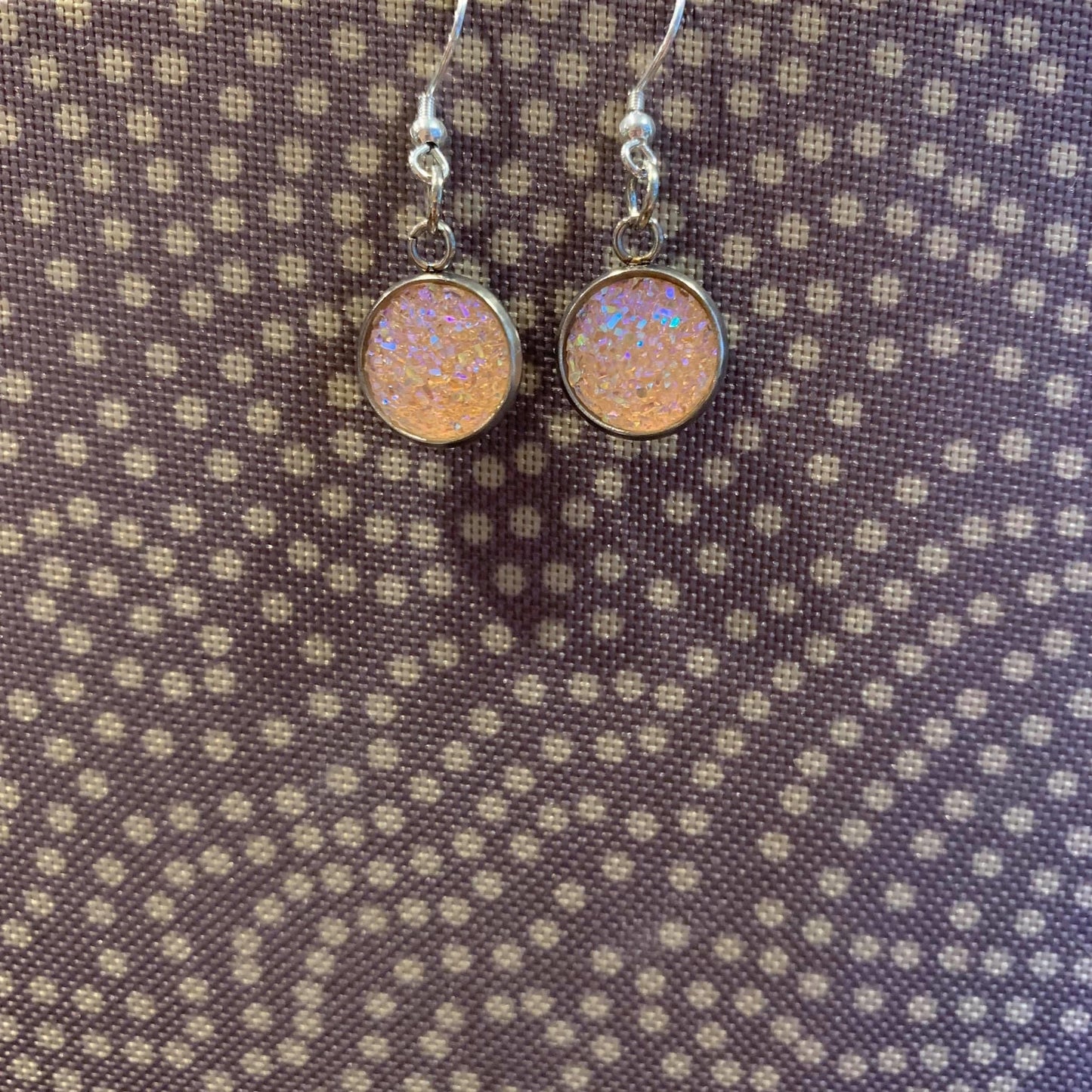 Druzy Drop Hook Earrings