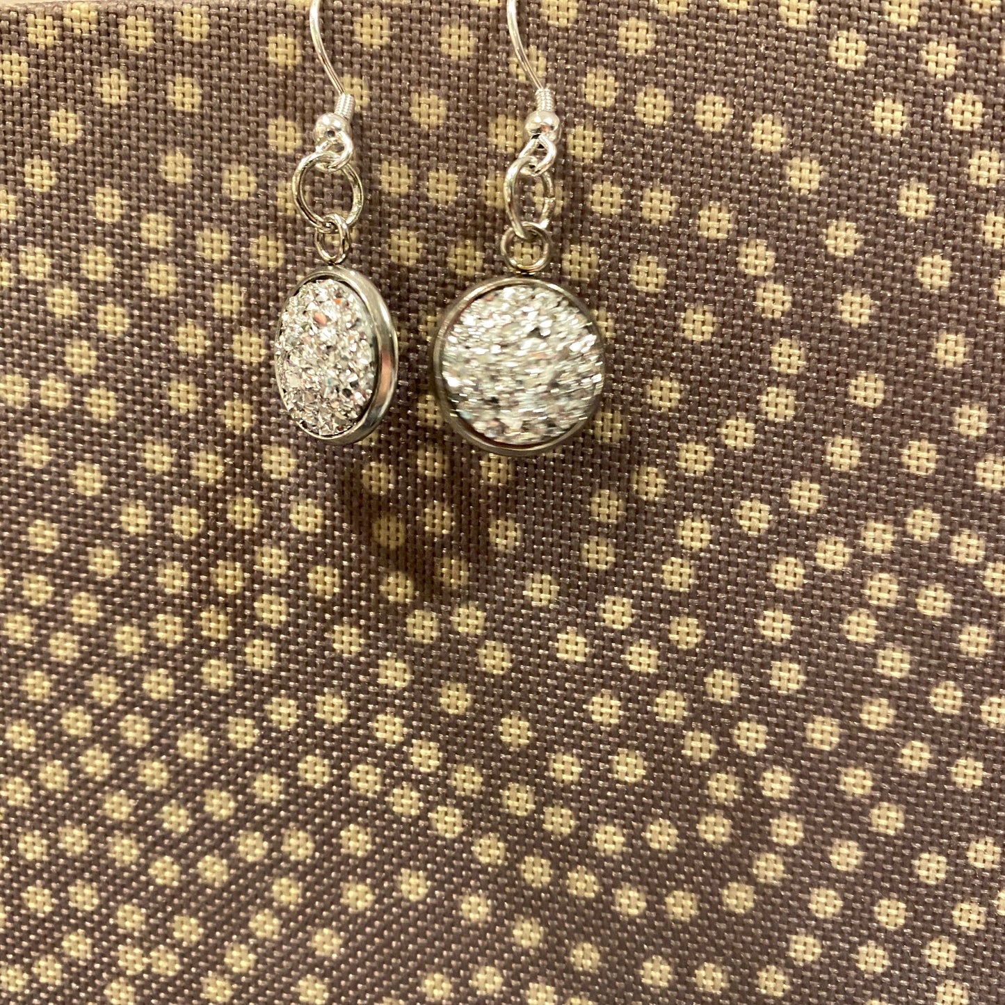 Druzy Drop Hook Earrings