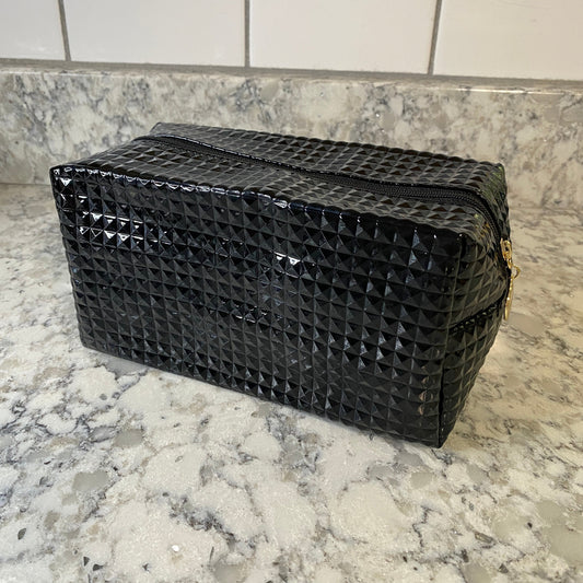 Pouch - Stand Up Rectangle Zip - Black Studded