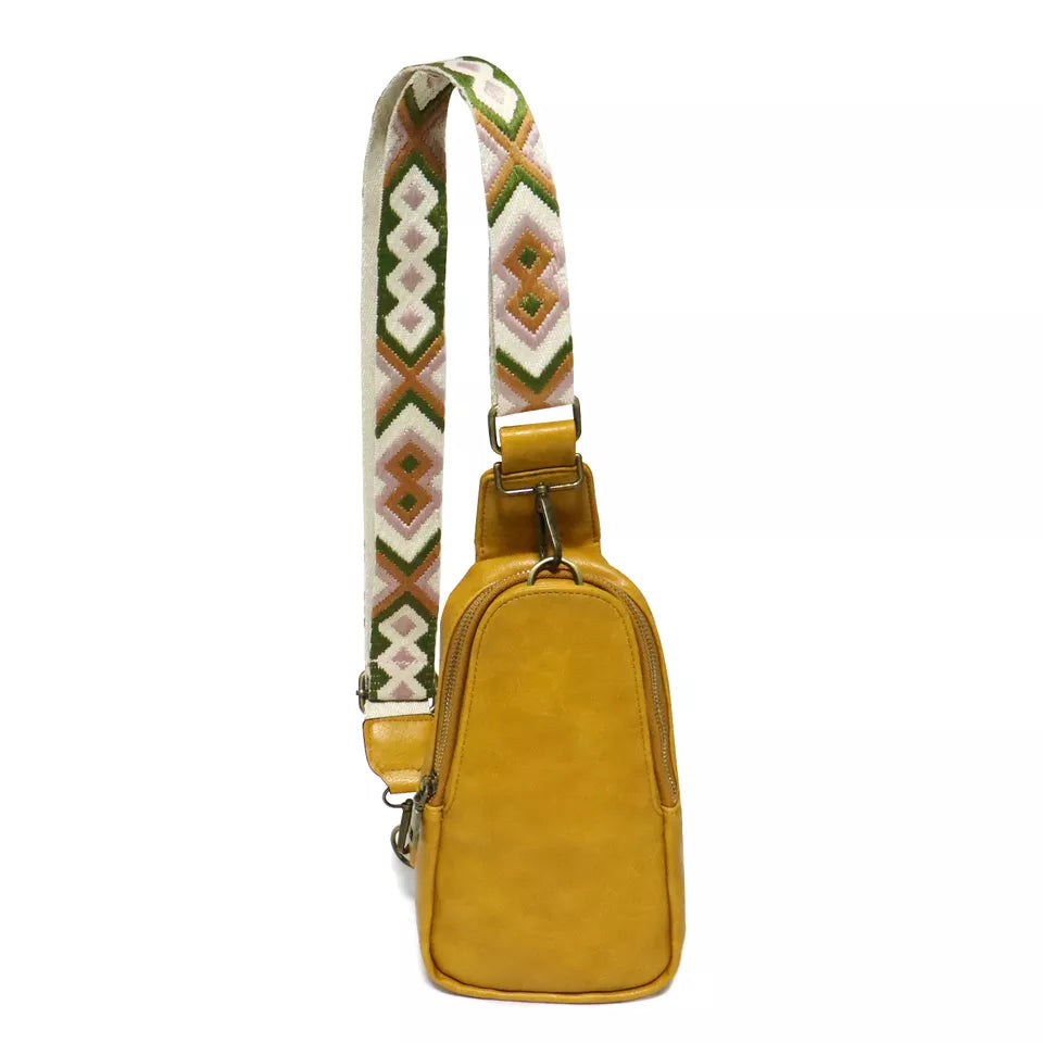 The Samantha Sling Crossbody - Faux Leather - Ready To Ship