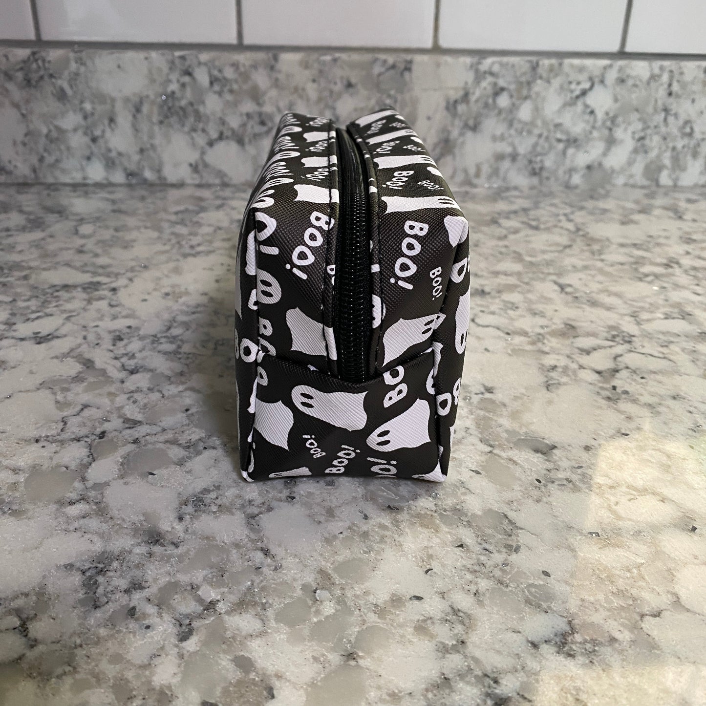 Pouch - Stand Up Rectangle Zip - Boo Ghosts