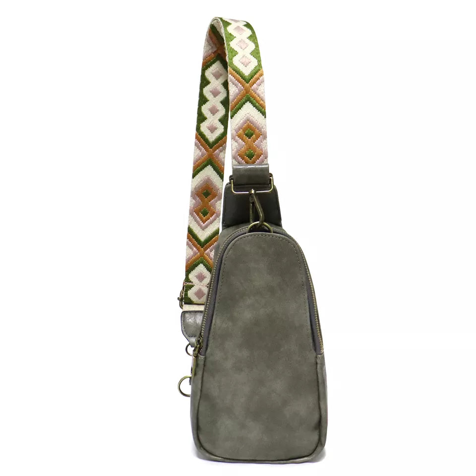 The Samantha Sling Crossbody - Faux Leather - Ready To Ship