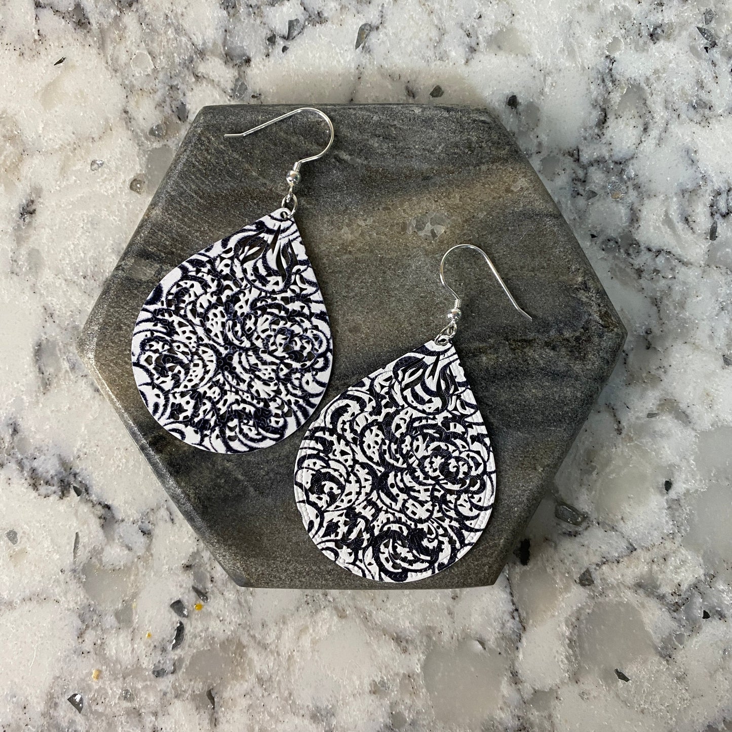 Metal Teardrop Earrings