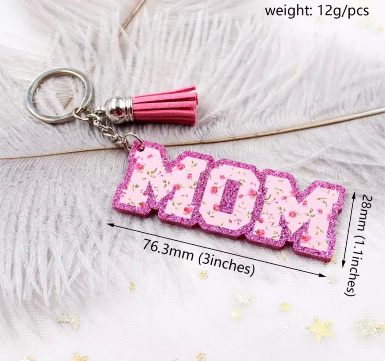Keychain - Mom Floral