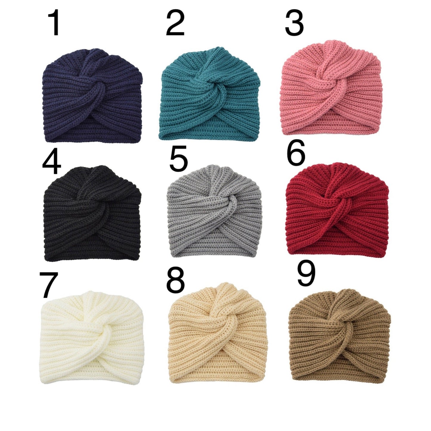 Adult Twist Hat - Solids