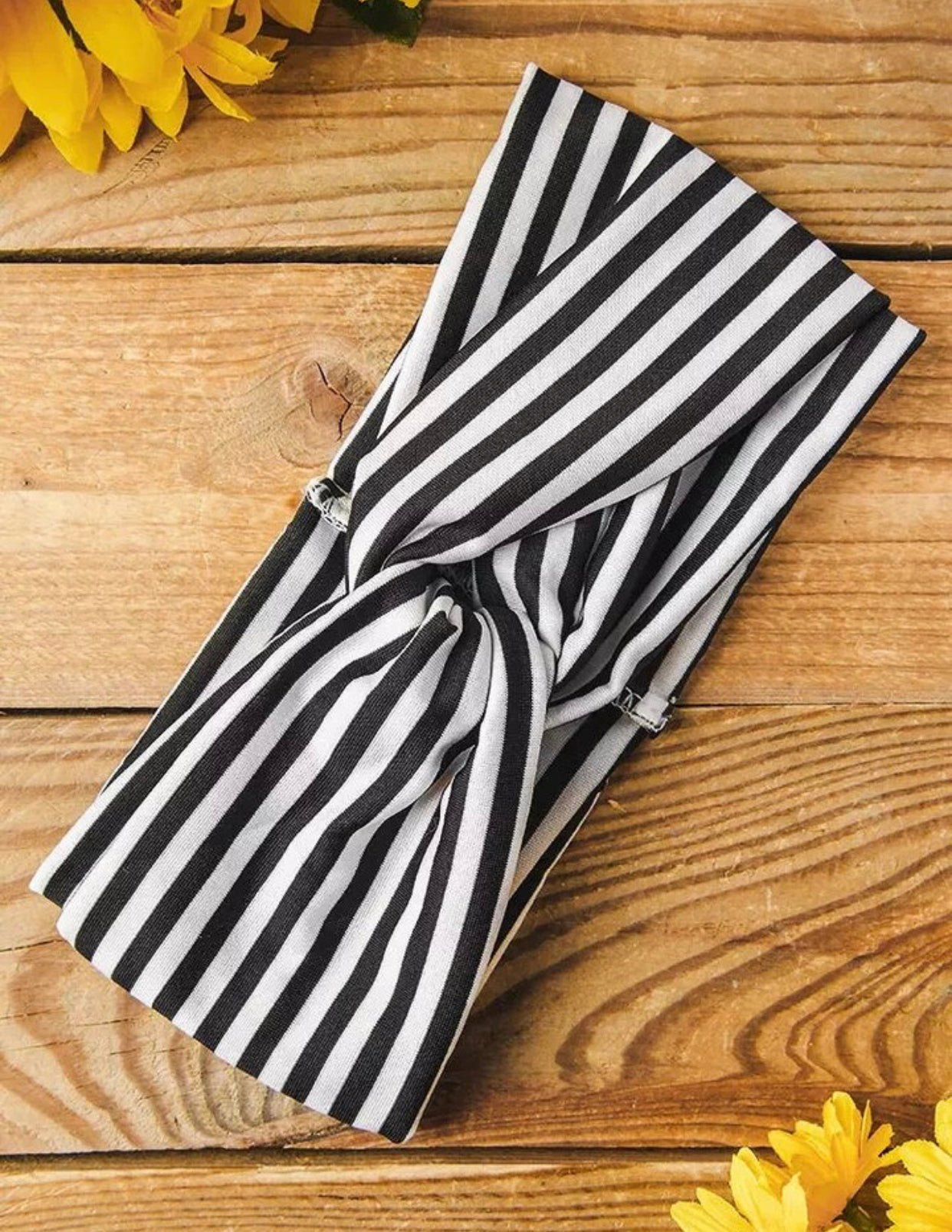 Headband - B & W Stripe