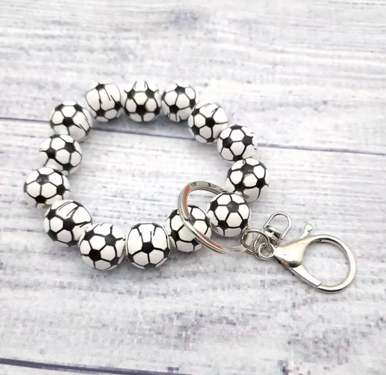 Wooden Bracelet Keychain - Sports
