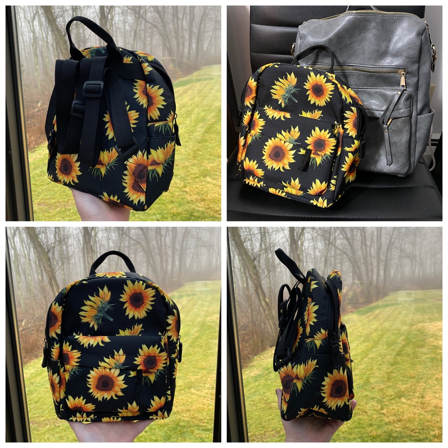Mini Backpack - Pink Iced Coffee Daisy