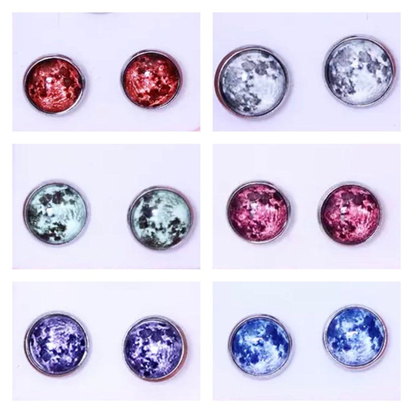 Necklace - Glow In The Dark Moon - 12mm