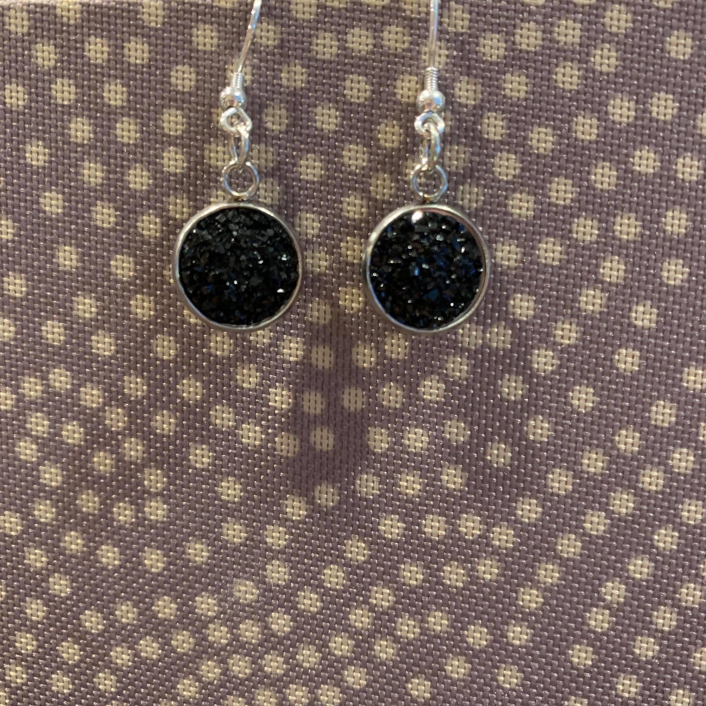 Druzy Drop Hook Earrings
