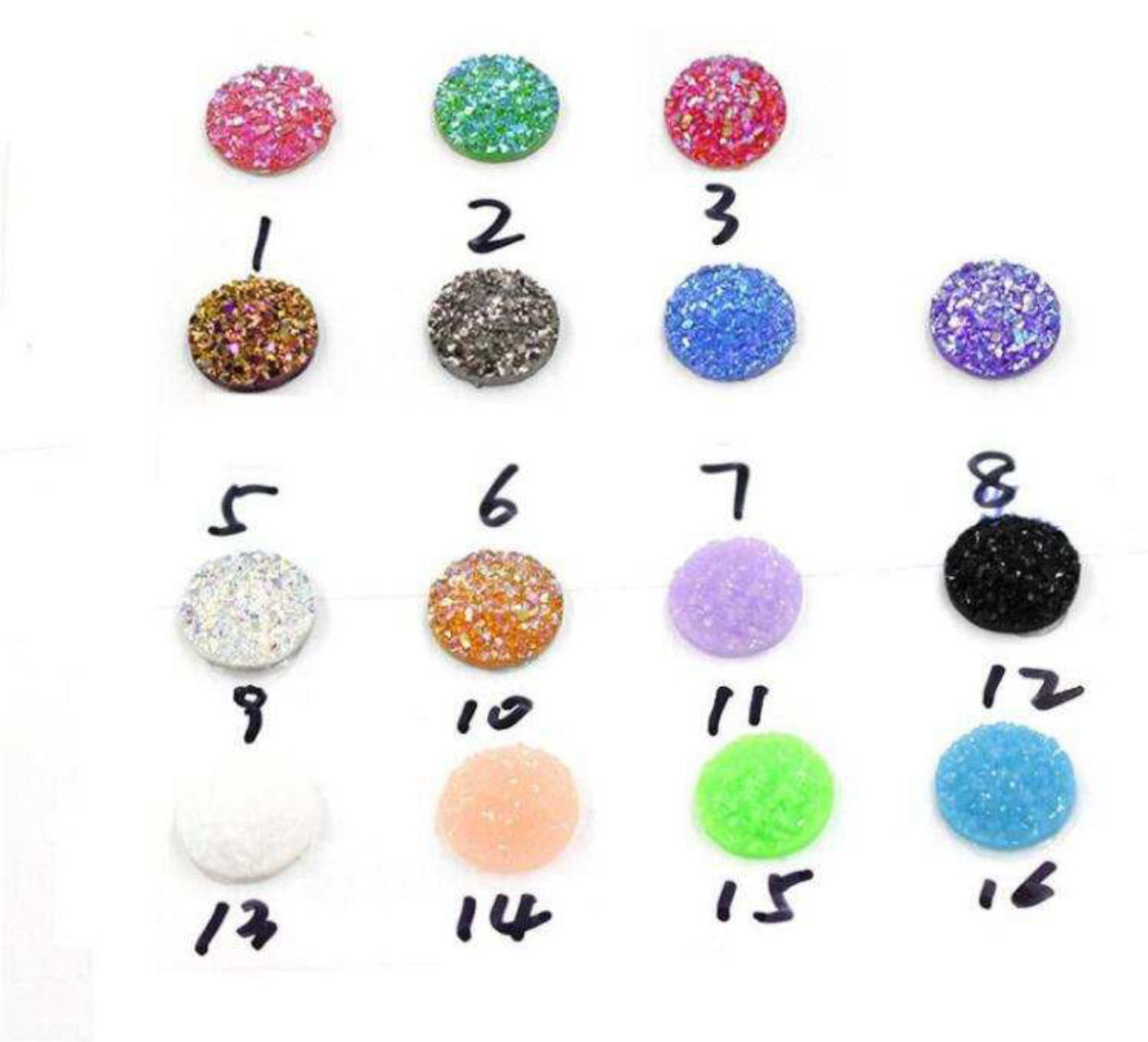 Druzy - Rainbow Oil Slick - 12mm