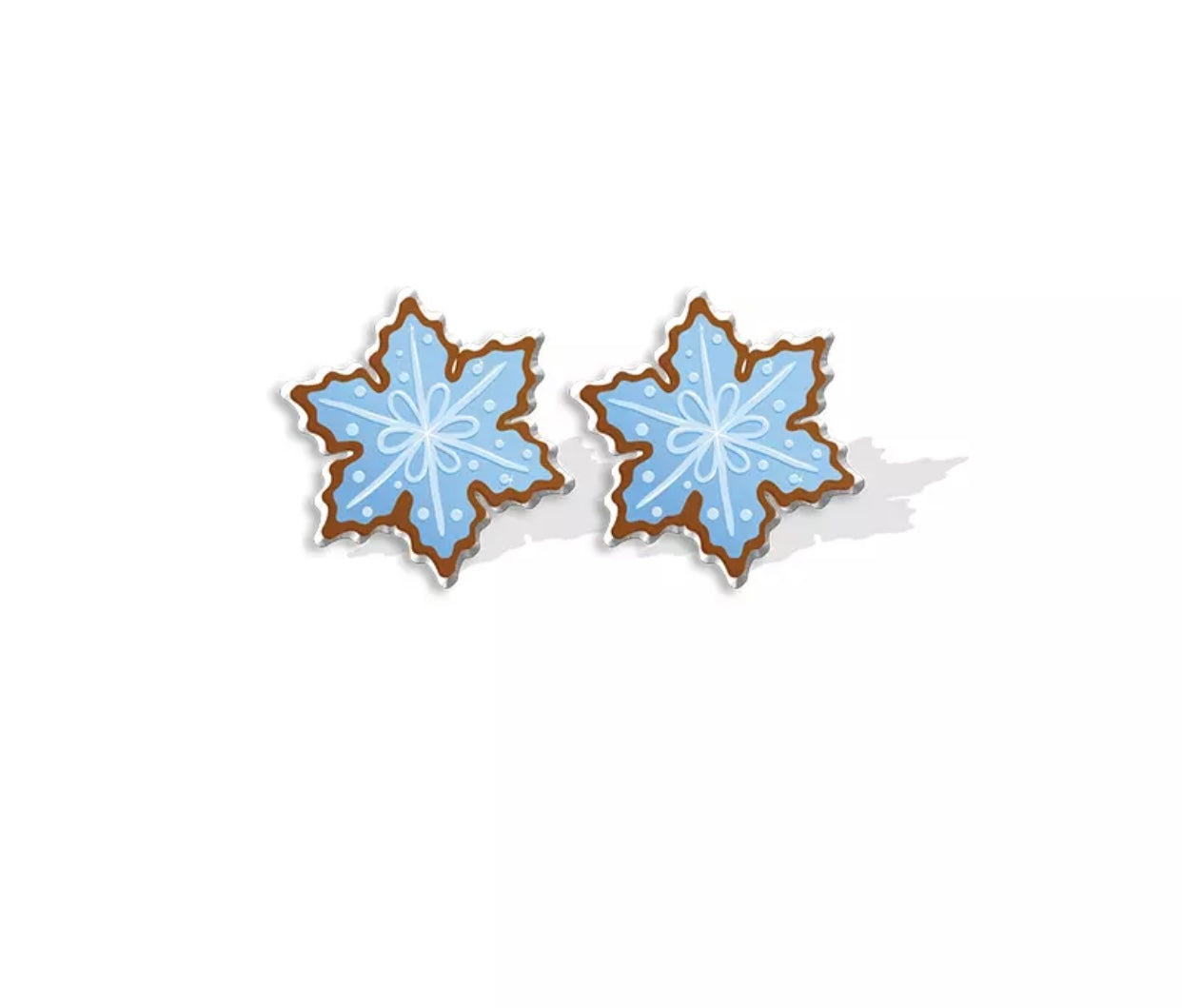 Acrylic Stud Earrings - Christmas Holiday