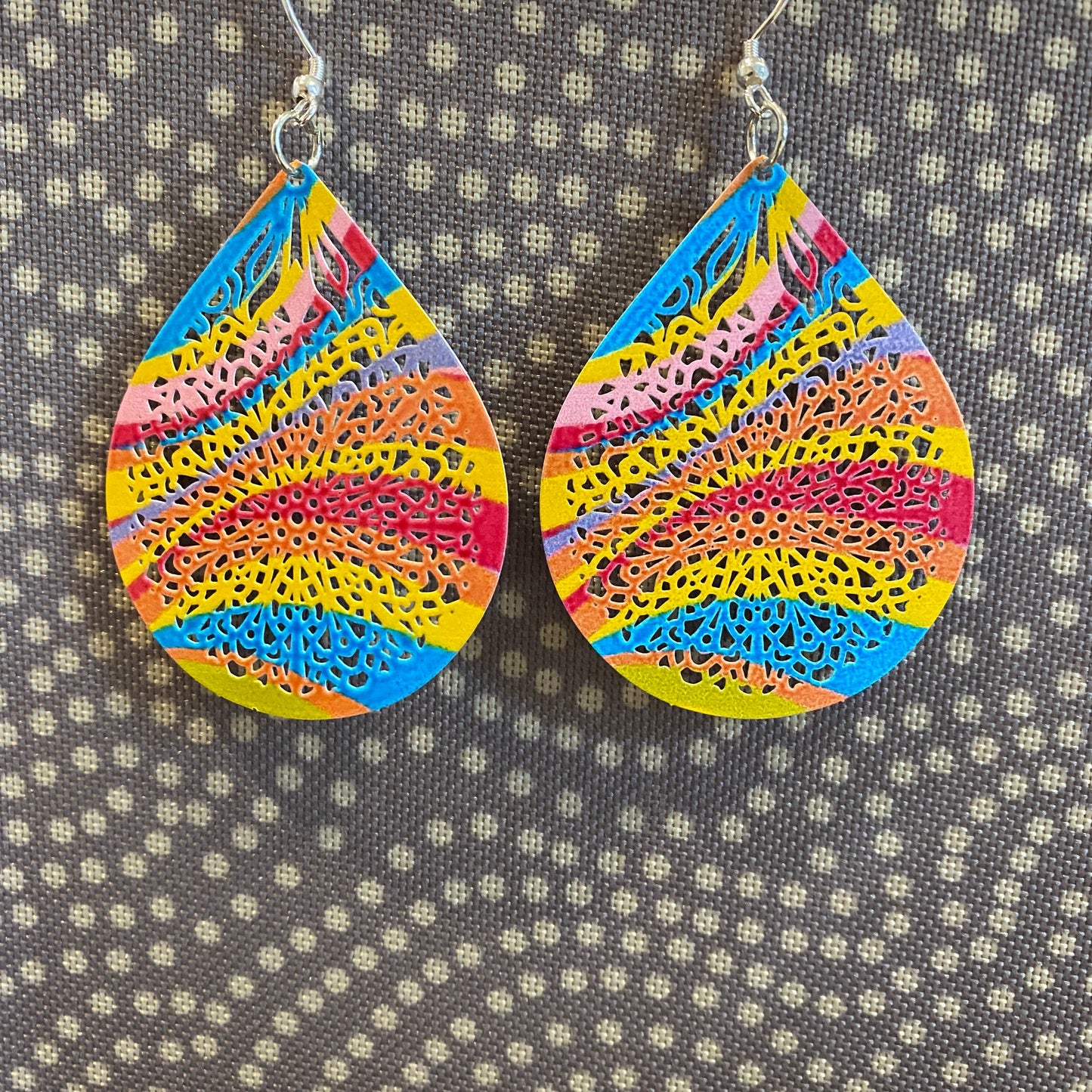 Metal Teardrop Earrings