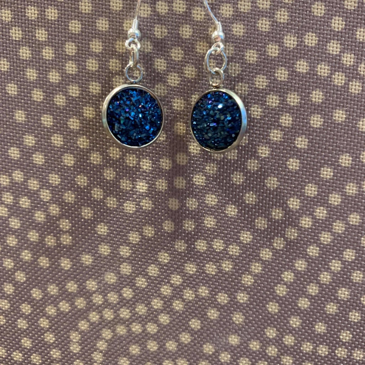 Druzy Drop Hook Earrings