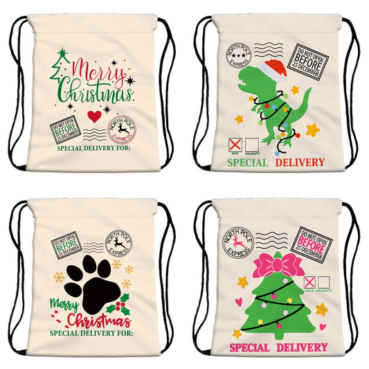 Drawstring Bag - Santa Sack - Holiday 2022