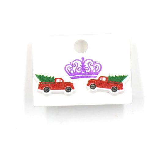Acrylic Studs - Truck & Tree